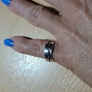 Sterling Silver Ring 1/2" Wide